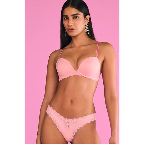 SPRING/SUMMER 2025 DREAM ANGELS Lace-Trim Brazilian Panty-Size Medium-NWT - Picture 5 of 8